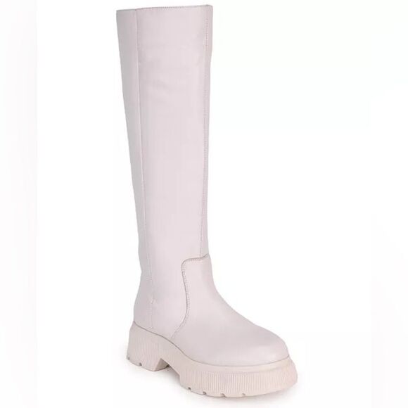 Revolve Kenneth Cole New York Marge Platform Leather Knee High Lug Sole Boots
